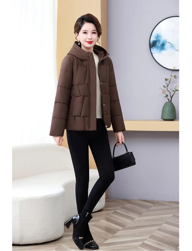 Women’s Short Hooded Windproof Thicken Warm Winter Jacket