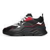 Anta Life Collection Slip Resistant Abrasion Resistant Low top Chunky Sneakers Men's Black White Red 912048821-3