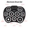 Electronic Drum Set Hand Roll Drum Set 9 Pads MIDI Interface Supports DTX Games Without Speaker Holiday Birthday