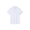 Training Series Solid Color Logo Polo Shirt Women Polo Shirts Pure-White 162327111-1