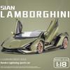 Lamborghini SIAN FPK63 Supercar-Modellauto im Maßstab 1:18, aus Metallguss, Spielzeugauto für Jungen, Sammlerstück, Kinderauto