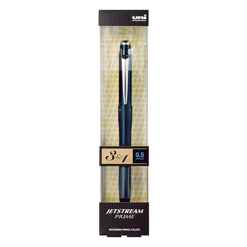 Mitsubishi Pencil Jetstream Prime 3&1 Multi-Function Pen 0.5 Dark Navy - Easy To Write With MSXE4500005D.9