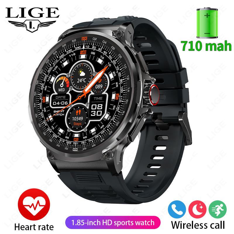 

V69 Smartwatch: 1.85 Bluetooth Calling, Heart Rate & Blood Oxygen Monitor, Multi-Sport, Waterproof Outdoor Watch