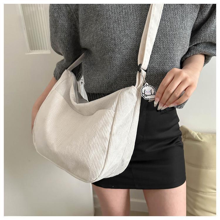 1Pc Large-capacity Lazy Style, Foreign Style, Japanese Literary and Artistic Trend, One-shoulder Crossbody Student Leisure Korean Version of Female