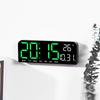 Table Alarm Clock Temperature and Date Week Display Night Mode Large Digital Wall Clock 12/24H Electronic LED Clock Timing Func