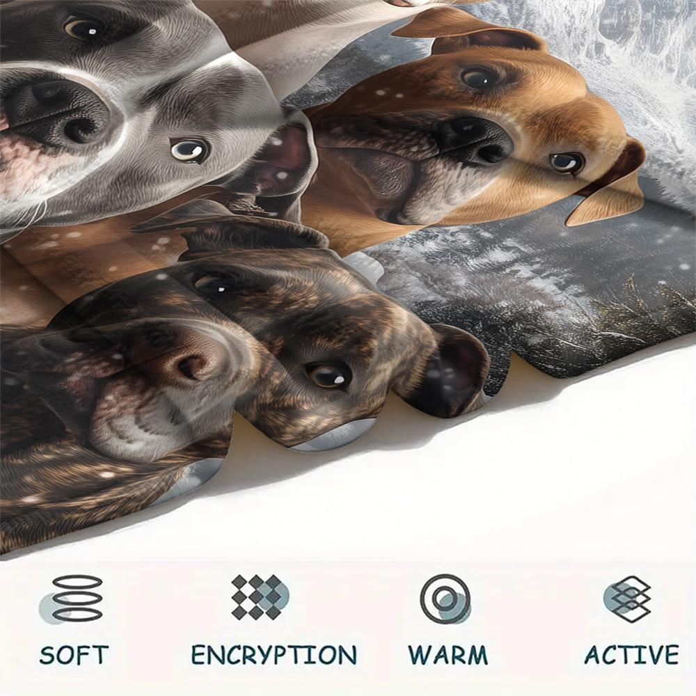 Pit Bull,pattern Flannel Blanket, High quality Comfortable for All Seasons, Home Decor, Warmth and Comfort, Perfect for Gifts.
