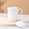Jingdezhen Bone China Tea Cup with Lid