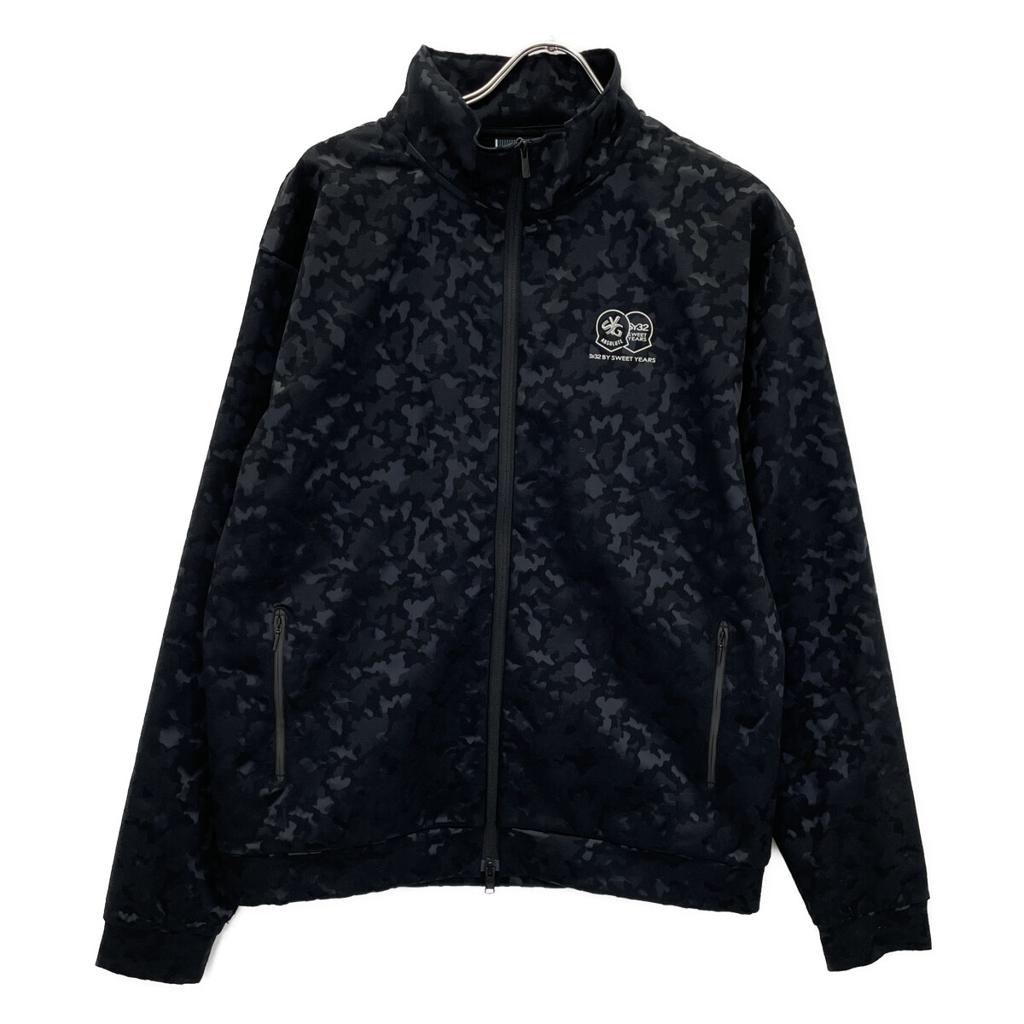 SY32 by SWEET YEARS SYG-24A006ABS Black Stretch Jacquard Camouflage Jacket Jacket XXL blackUsed