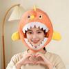 Soft Skin-friendly Cartoon Lanternfish Hat Open Mouth Fish Headwear Fish Cosplay Cap  Costume Party
