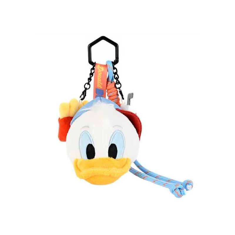 Disney Authorized Mickey, Minnie, Donald, and Goofy Plush Toy Keychain or Lanyard