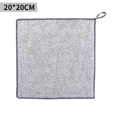Bamboo Charcoal Dish Cloth Kitchen Cleaning Cloth Non-stick Oil Dish Towel Rags Napkins Tableware Household Clean Towel