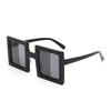 1pc Fashion Square Large Frame Sunglasses European and American Versatile Trendy Sunglasses Neutral Leisure Vacation Style