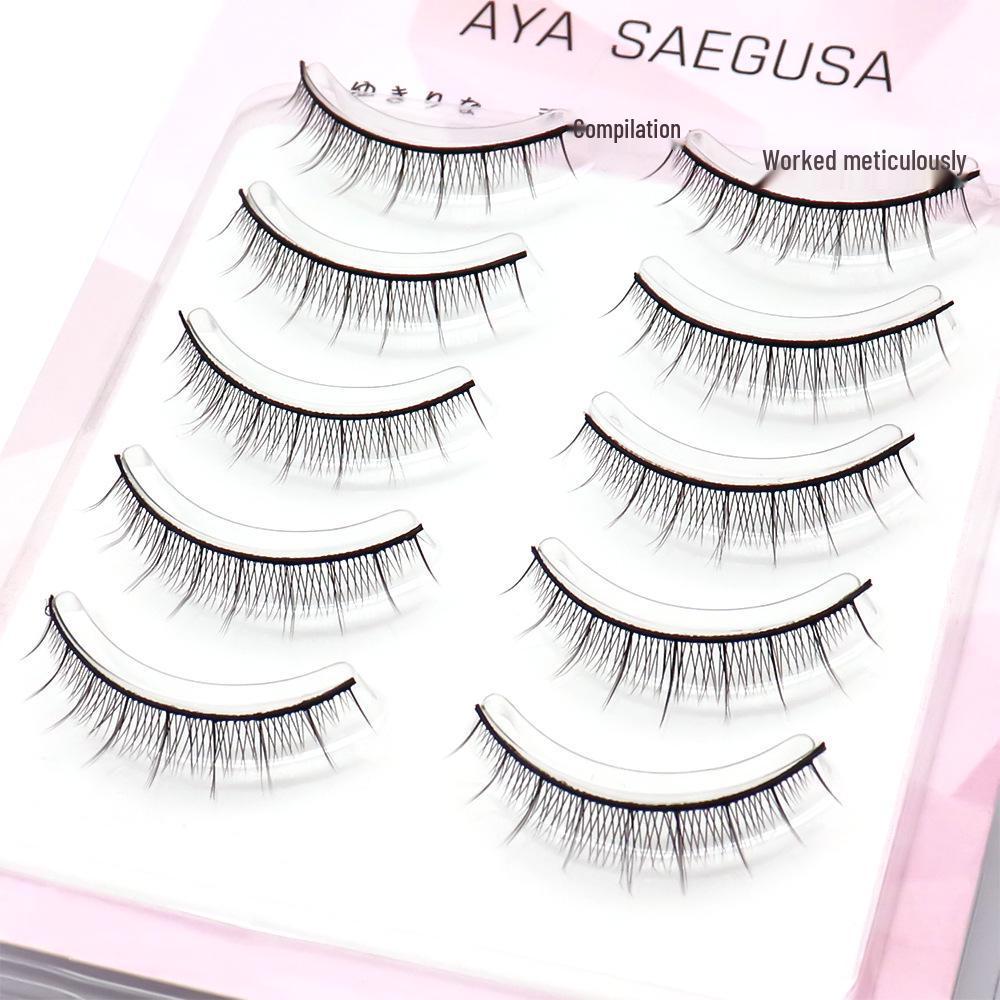 

Натуральні накладні вії Pure Desire - Короткі, Перехрещені Чорні з Жорсткою Основою для Навислих Повік R-2 Transparent Base