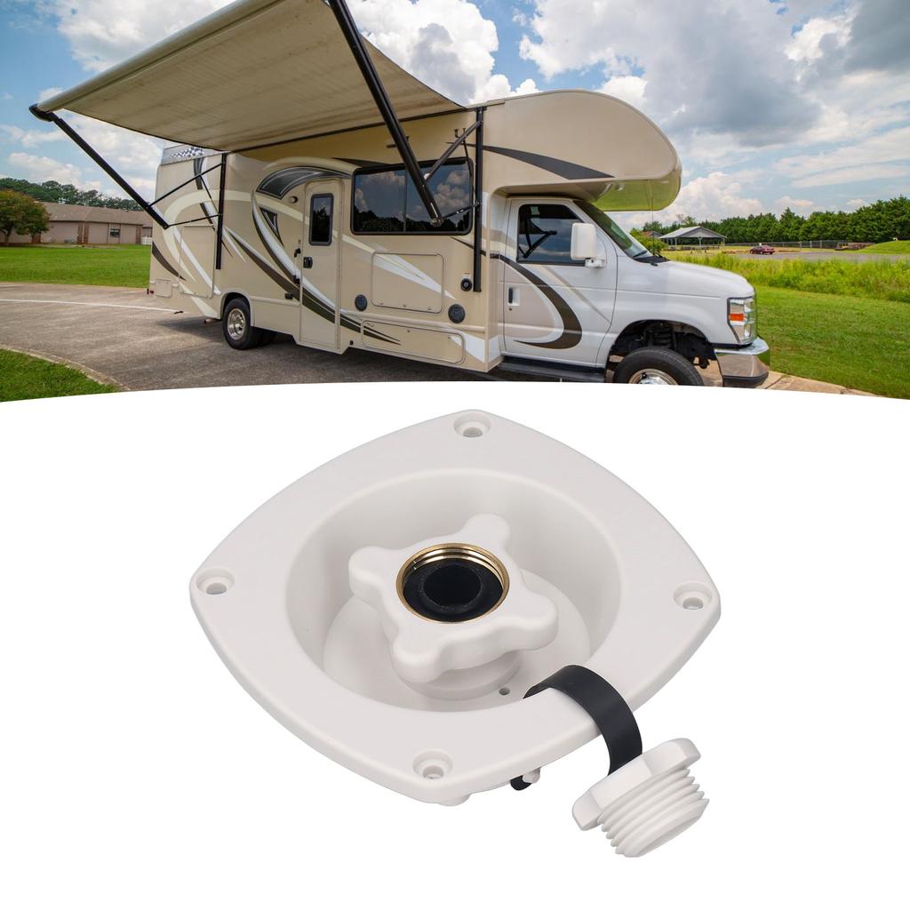 Rv Wall Mount Water Inlet Pressure Regulated City Water Entry with Quick Connector for Trailer   Boat