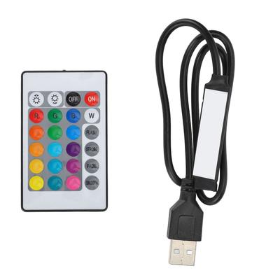 USB Bluetooth RGB Light Strip Controller with Remote Control for 4 Pin 5V LED Strip Lights