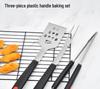 Stainless Steel BBQ Tool Set with PP Handles - Outdoor & Household Use