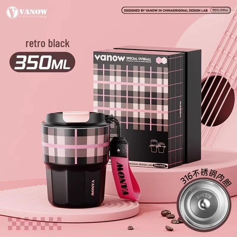 

Vanow Dual-Drink Insulated Coffee Mug with Straw 350ML