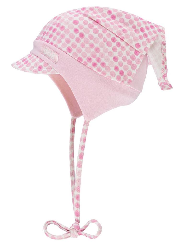 Wiązana Czapka Bandana Z Daszkiem Różowa Döll