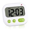 J-ouuo Under-the-Pillow Vibrating Alarm Clock, Music/Vibration Digital LCD Alarm Clock with Backlight, Electronic Kitchen Timer