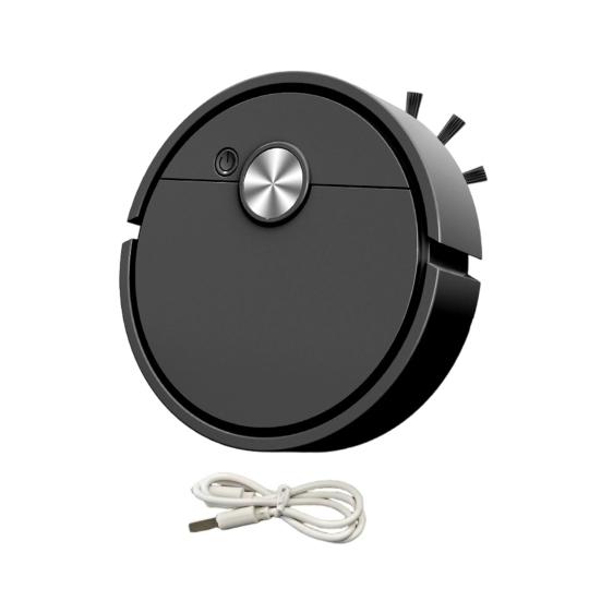 Mini Robot Stofzuiger, 3-in-1 Zuigende Dweilende Robotstofzuiger, Slanke Draadloze Zelfladende Robot Dweil voor Auto Huis Harde Vloer