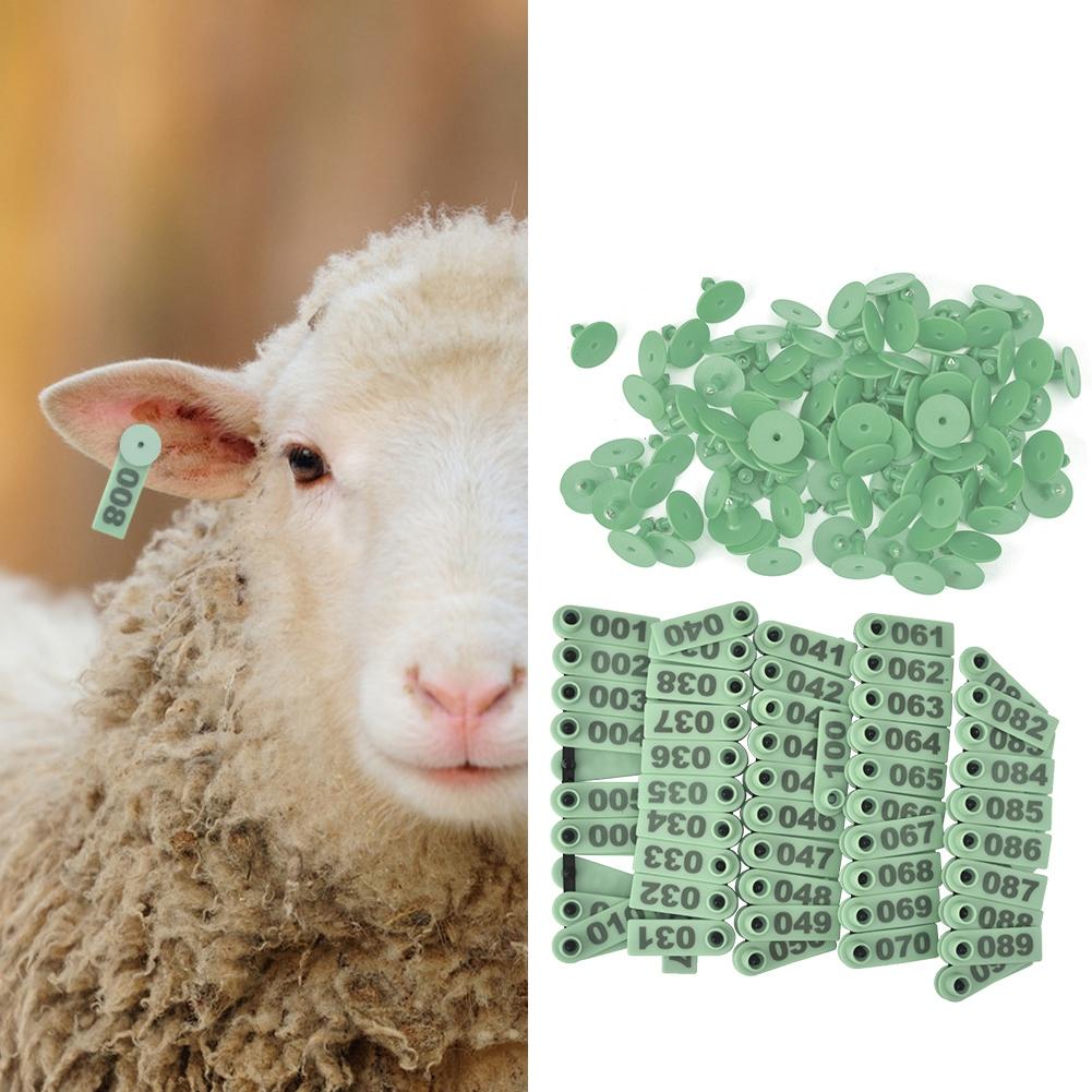 1-100 Number Plastic Livestock r Animal for Goat Sheep (Orange)