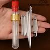 20pcs Top Needle Threader Set Box Big Eye Hand Sewing Needle Set (Red and Blue Tube Random Colors)