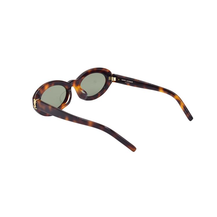Saint Laurent Interwoven Letter Classic Series Vintage Style Oval Sunglasses Women Sunglasses SLM136/F-002