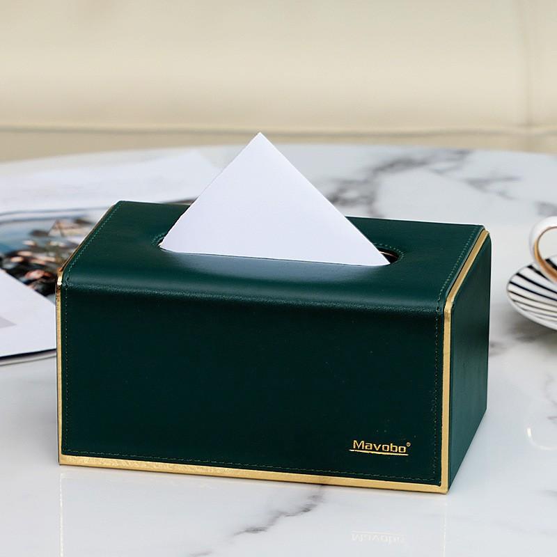 מחזיק קופסת טישו כיסוי עור נרתיק למגבונים מחזיק נייר טישו נייד מלבני שולחני מחזיק קופסת טישו מעור