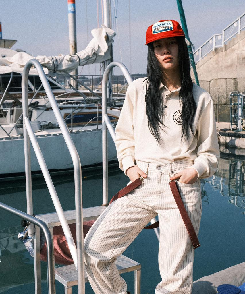 VDR Seaman Pique Long Sleeve Shirt [Cream]