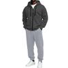 Men's Athletic Full Zip Hoodie and Black Pants Casual Track Suit 2 Piece Set