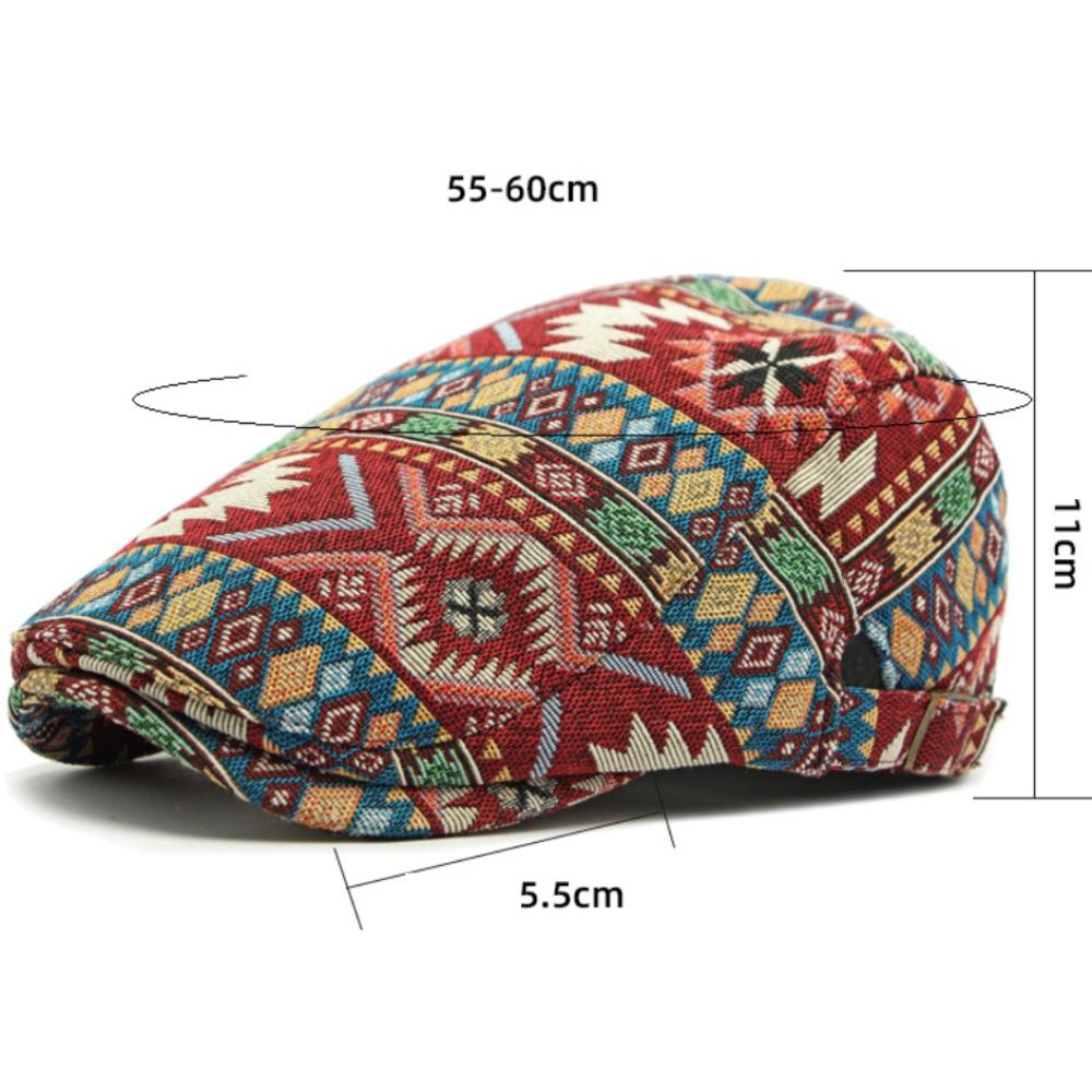 HT4559 Men Women Beret New Stylish Jacquard Ivy Flat Cap Spring Autumn Artist Painter Beret Hat Male Female Adjustable Beret Cap