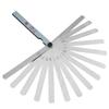 High-Precision Stainless Steel Feeler Gauge, Wedge-Shaped for Valve Adjustment, 0.02-1.0mm
