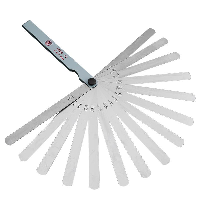 High-Precision Stainless Steel Feeler Gauge, Wedge-Shaped for Valve Adjustment, 0.02-1.0mm