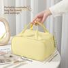 New Large Capacity Women Cosmetic Bag Portable Dual Handle 3-Layer Makeup Storage Bag Luxury