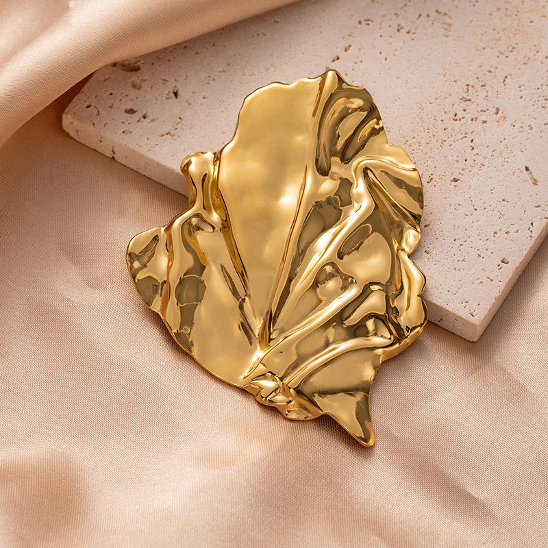 Thousands Of Calls Half Face Anti-Light Stainless Steel Brooch Collection Wind Halloween Texture Titanium Steel Pin