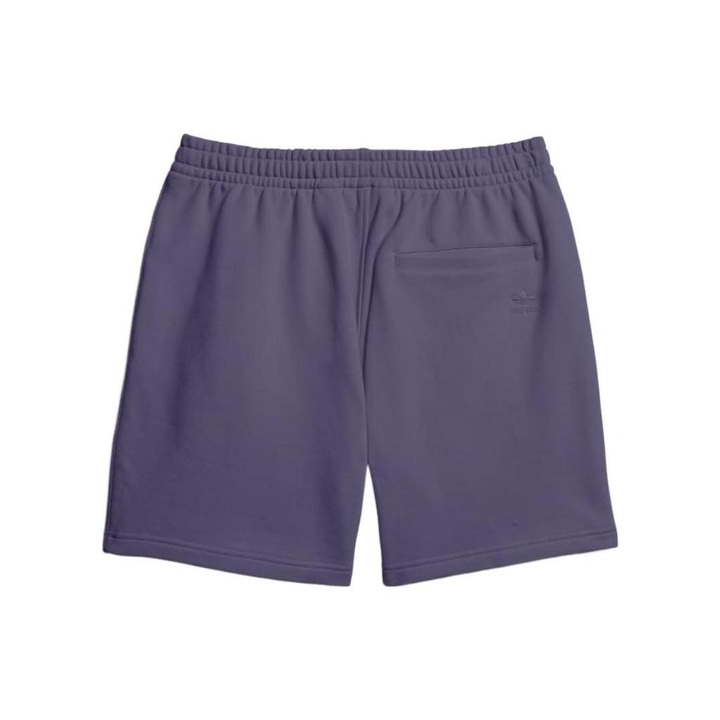 Adidas Originals Trefoil X Pharrell Williams Co-Branded Solid Elastic Straight Cotton Shorts Unisex Bottoms Purple GH4403