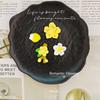 Peach Blossom 3D Car Sticker - Decorative Stereo Flowers for Electric Vehicles