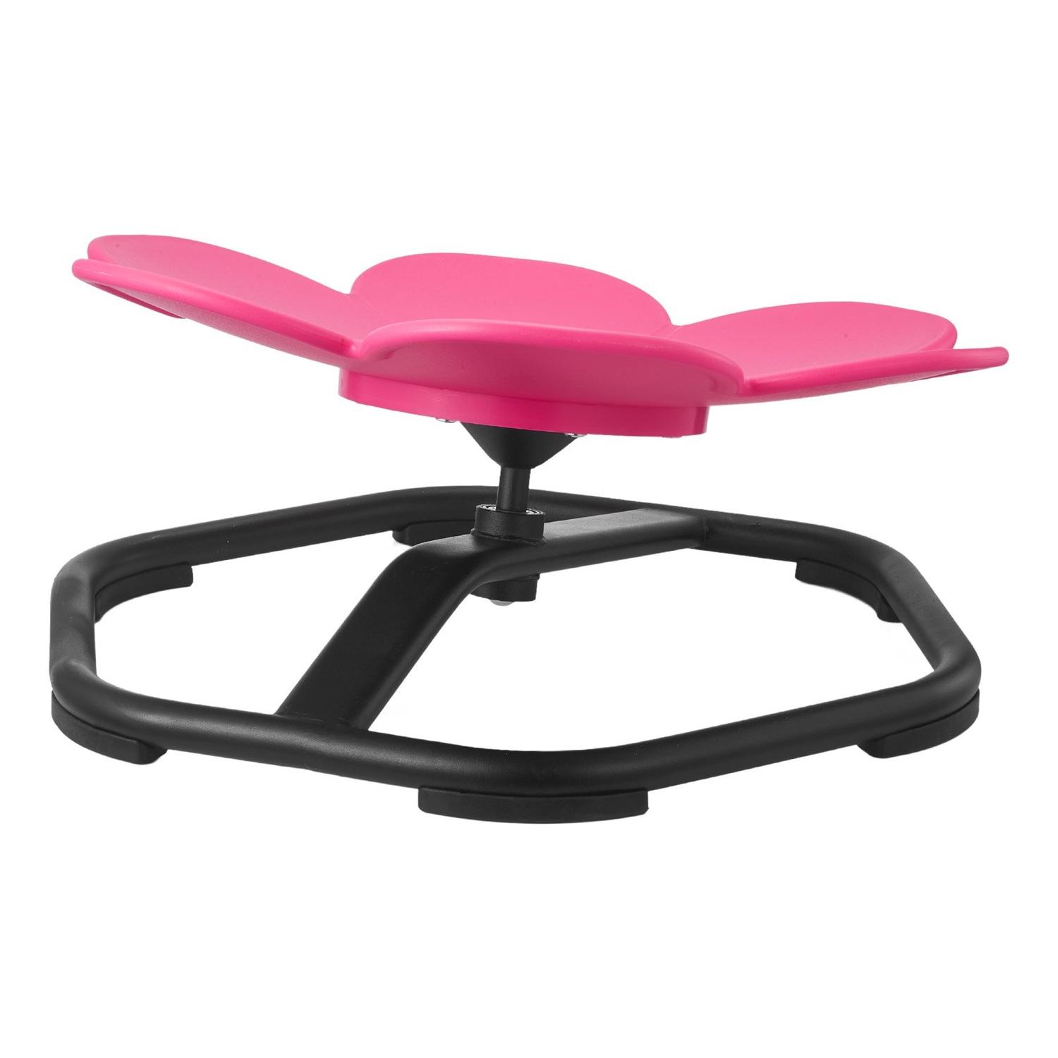 Kinder Drehstuhl, 100 kg Tragfähigkeit, Sensorischer Drehstuhl in Blumenform, Sensorischer Spielzeugsitz für autistische Kinder mit rutschfester Metallbasis, Kleinkind Sit & Spin