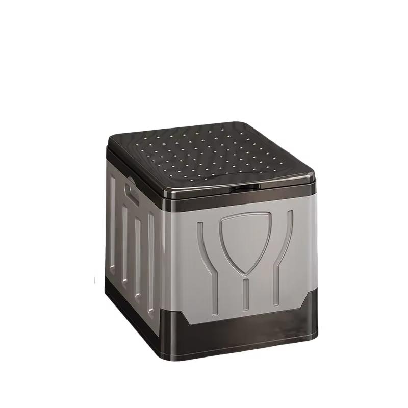 New portable jungle camping mobile toilet accessories camping foldable emergency toilet sturdy and lightweight car toilet car grey2