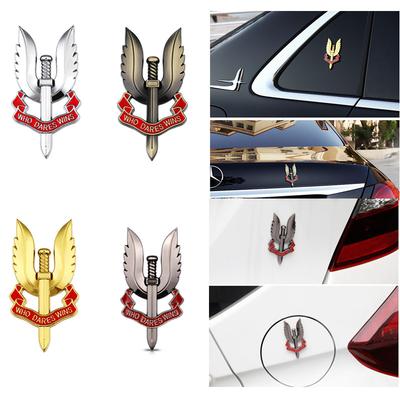 Adesivo Estilo Carro Serviço Aéreo do Exército Britânico Quem Ousa Vence Emblema Insígnias Decalques Automóveis Acessórios para Motocicletas