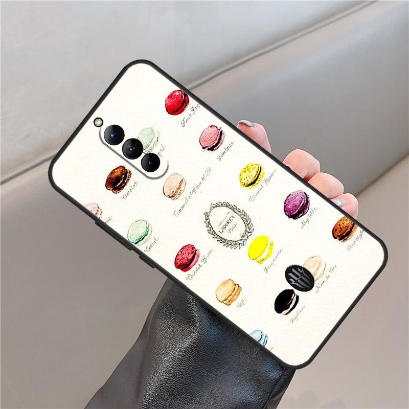 Macarons Cake Dessert Case For ZTE Nubia Red Magic 11 10 9 8 8S 9S 10S Pro Plus 6S 7S 6 7 For RedMagic 10 Air Cover