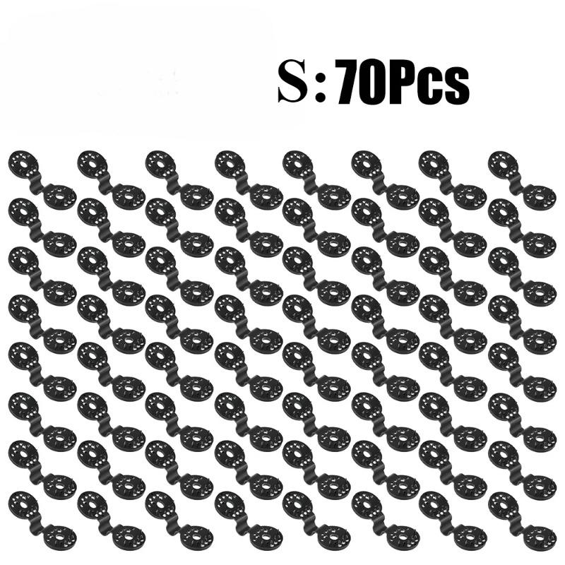 

30-100 шт. зажимов для затеняющей ткани, прочный зажим для тепличной пленки, зажим для мгновенного расширения, люверс, зажимы для солнцезащитной сетки, инструмент для фиксации S:70PCS