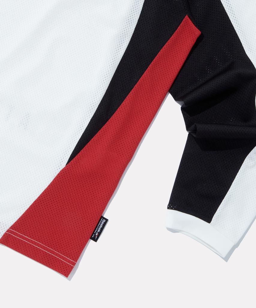 Reebok Sports Jersey Mesh Long Sleeve Tee - Off-White