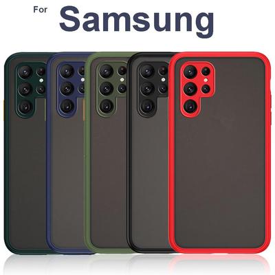 Shockproof Matte Case For Samsung A55 A35 A25 A15 A54 A34 A24 A14 A04 A33 A53 A23 A13 A52 A32 A22 A12 A51 A71 S22 S23 S24 S20 S21 FE Plus Ultra Cover
