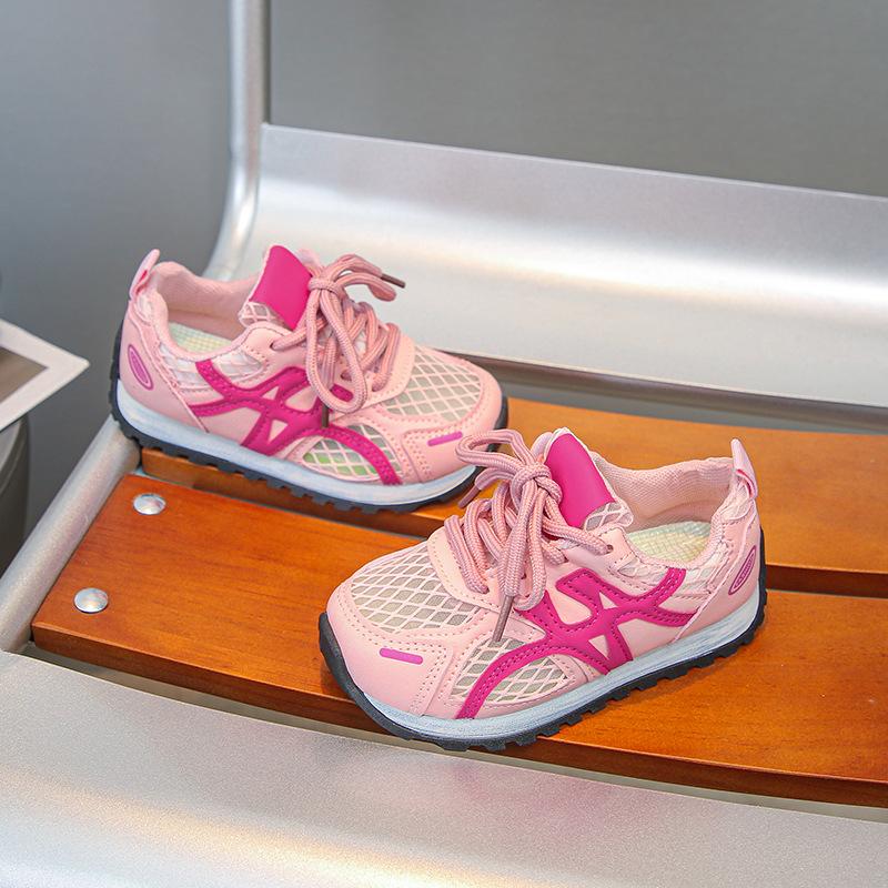 Children's German Training Shoes Single Mesh Breathable 2025 Summer Boys Sports Shoes Soft Sole Girls Forrest Gump Shoes Casual Shoes Tide