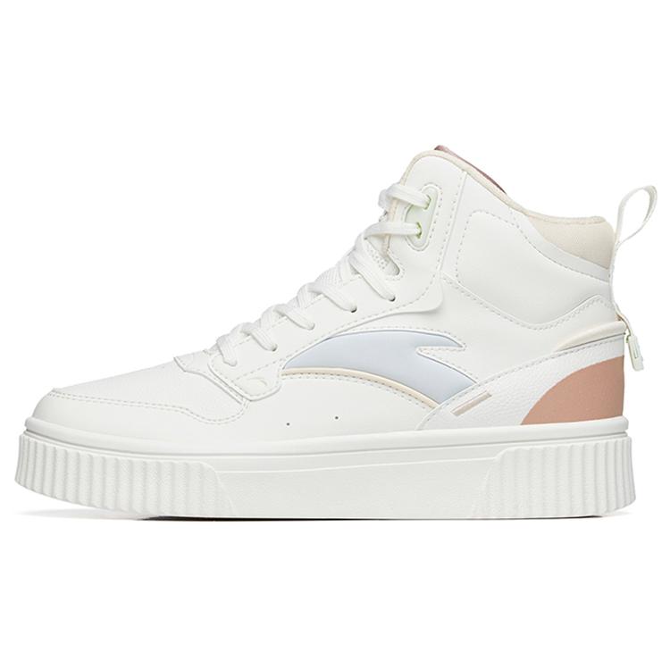 

Anta Life Collection Platform High top Skateboard Shoes Women s White Gray 922248015-2 35.5