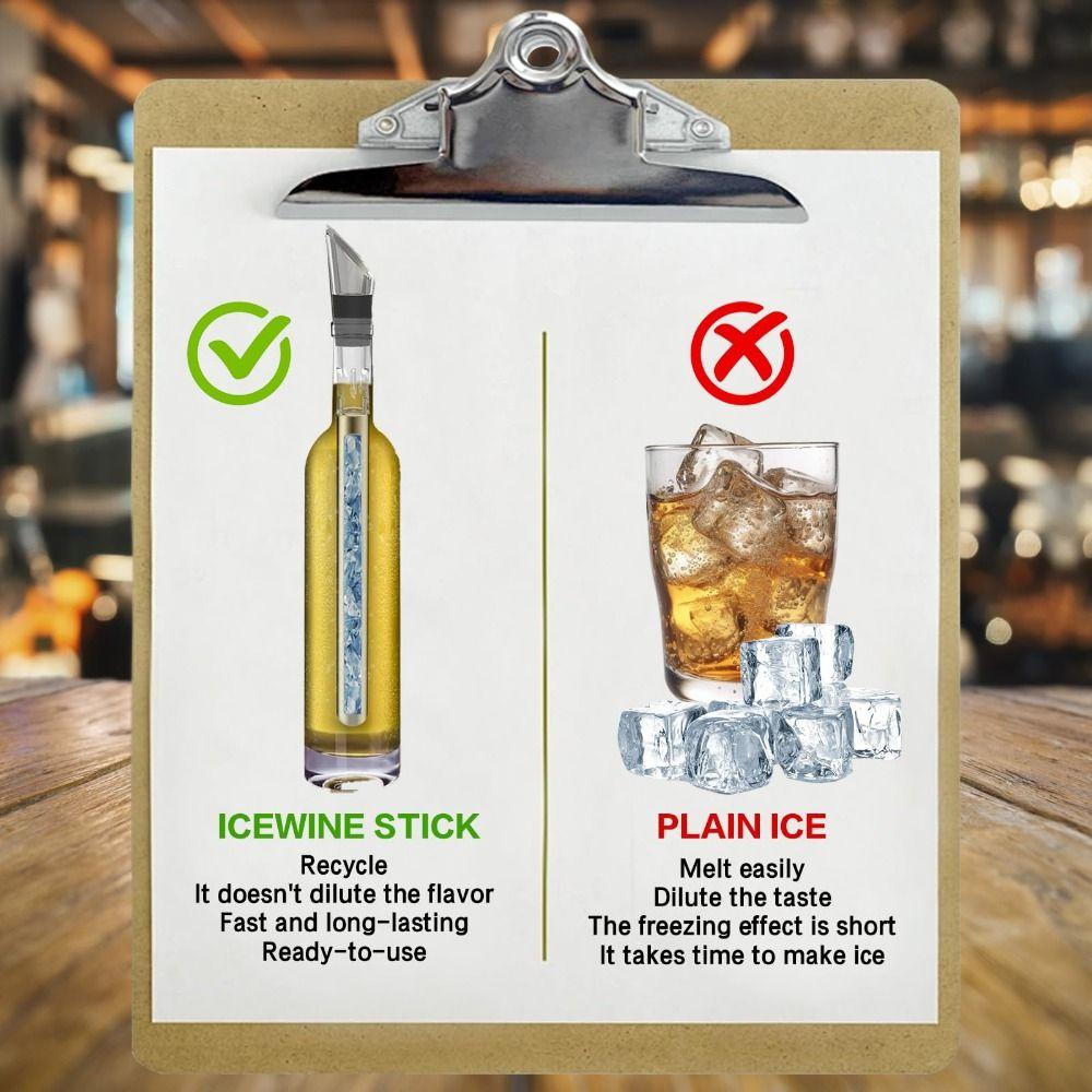 Stainless Steel Wine Cooling Stick Keeps It Chilled Ice Wine Stick  for Wine Lovers