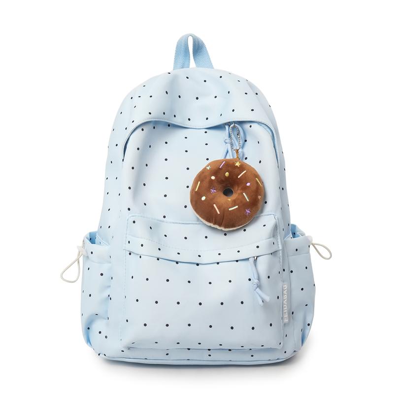 Dot Print Student Schoolbag Large Capacity Women's Backpack