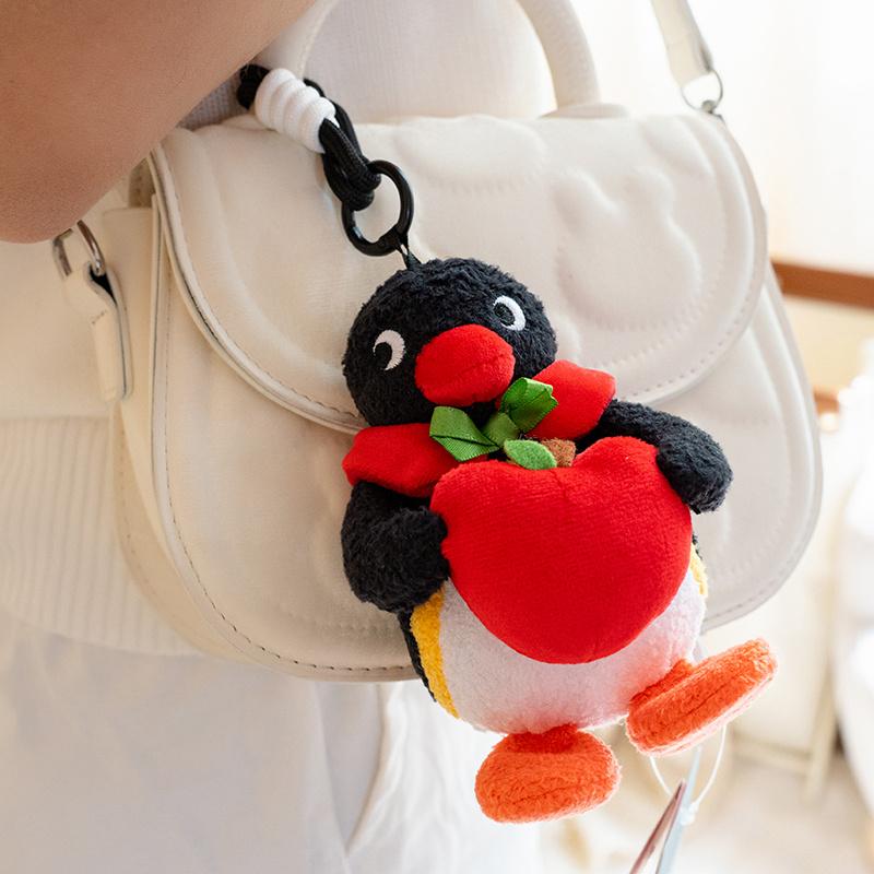 Genuine Pingu Penguin Plush Toy Pendant Adorably Penguin Doll Couple Keychain Car Key Holder Kawaii Home Decor Toys Xmas Gift