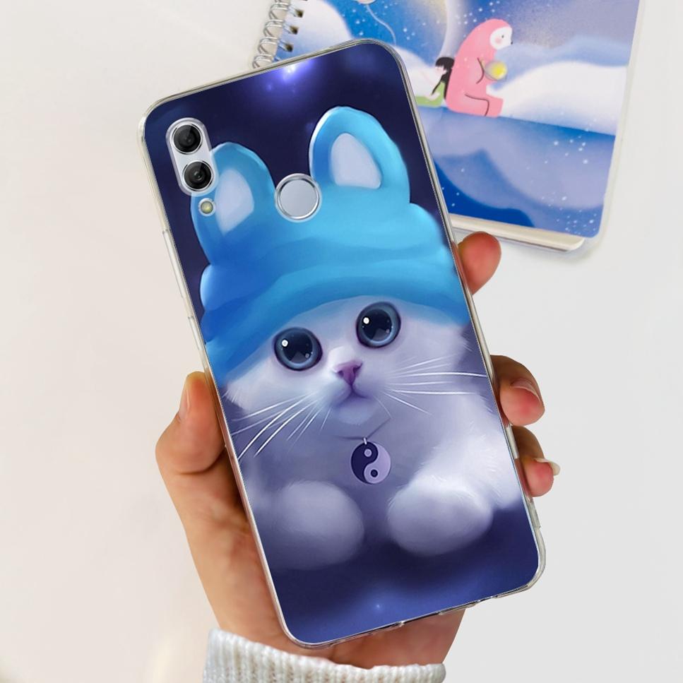 For Honor 10 Lite HRY-LX1 Case Luxury Flower Love Soft TPU Silicone Clear Cover For Huawei Honor 10Lite 6.21" Phone Case Fundas